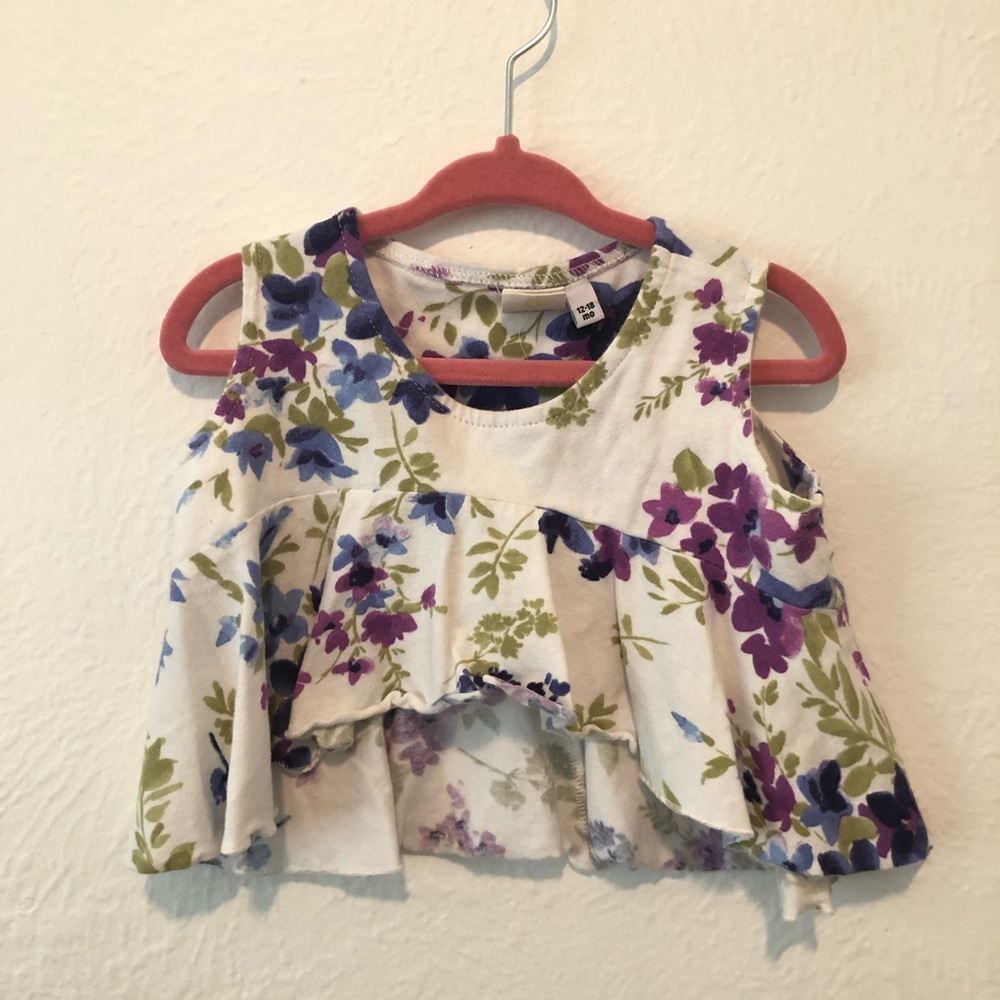 Crew and Lu high low tank 12-18 months